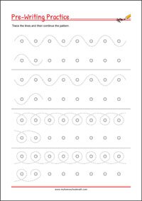 Pencil Control Paths Worksheets - Handwriting Practice Printable Worksheet for Kids
