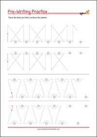 Pencil Control Paths Worksheets - Handwriting Practice Printable Worksheet for Kids