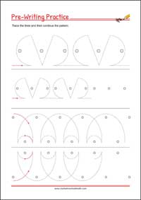 Pencil Control Paths Worksheets - Handwriting Practice Printable Worksheet for Kids