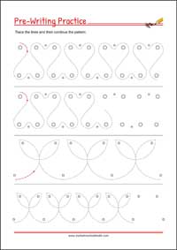 Pencil Control Paths Worksheets - Handwriting Practice Printable Worksheet for Kids