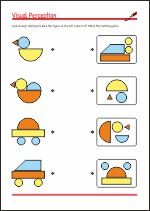 Recognizing shapes Visual Perception & Concentration activities