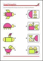 Recognizing shapes Visual Perception & Concentration activities