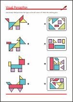 Recognizing shapes Visual Perception & Concentration activities
